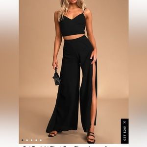 Lulus two piece set-black-xs